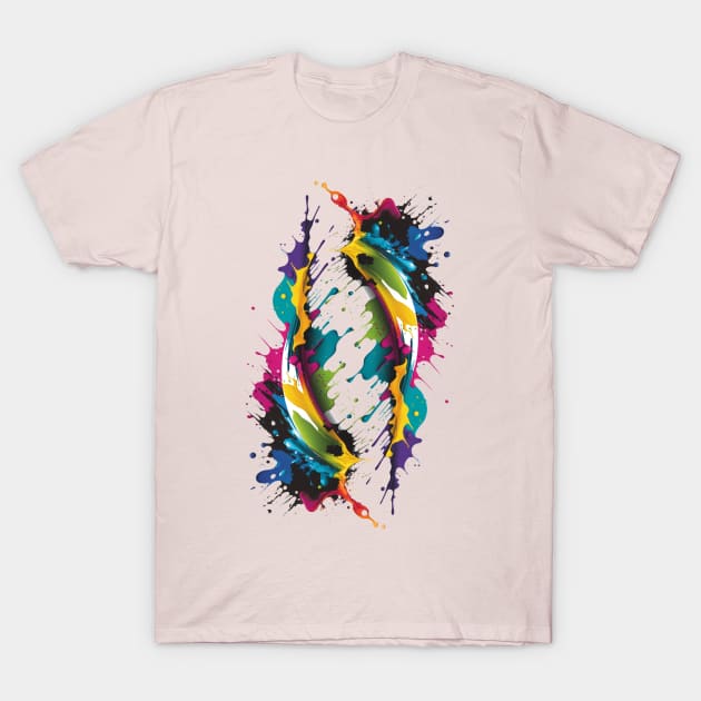 Color brushstroke T-Shirt by MariDein